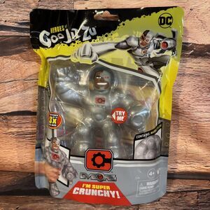 Heroes of Goo Jit Zu DC Cyborg Action Figure Super Crunchy Marble Filling New